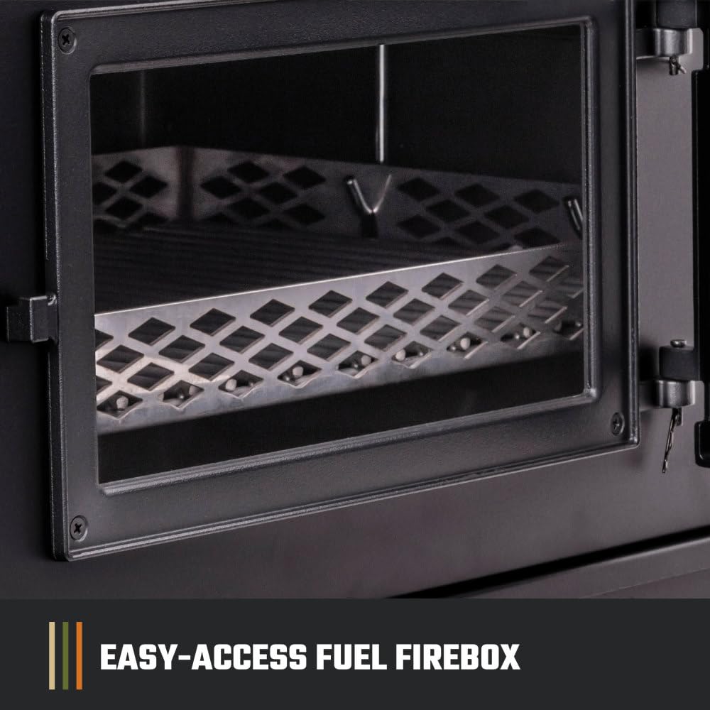 Oklahoma Joe's Judge Charcoal Grill and Smoker with 540 sq in Cooking Area in Black