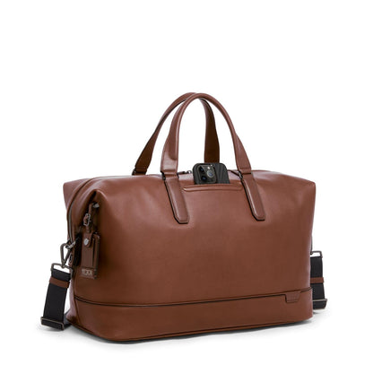 TUMI - Harrison Nelson Duffel - Men's Business & Travel Bag - Spacious Interior - 11.0" X 20.5" X 8.5" - Cognac Leather
