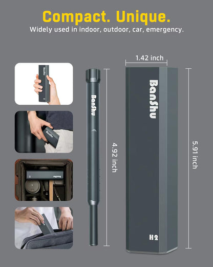 Banshu 46 in 1 Small Precision Screwdriver Set, Metal Case, All-in-one Mini Screwdriver Set with Phillips, Flat, Torx Star Magnetic Bits for Eyeglasses, Watch, Phone, Laptop, MacBook, PC, Camera, Toys