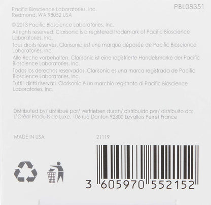 Clarisonic Delicate Facial Cleansing Brush Head Replacement Compatible with Mia 1, Mia 2, Mia Fit, Alpha Fit, Smart Profile Uplift and Alpha Fit X, 2 Count