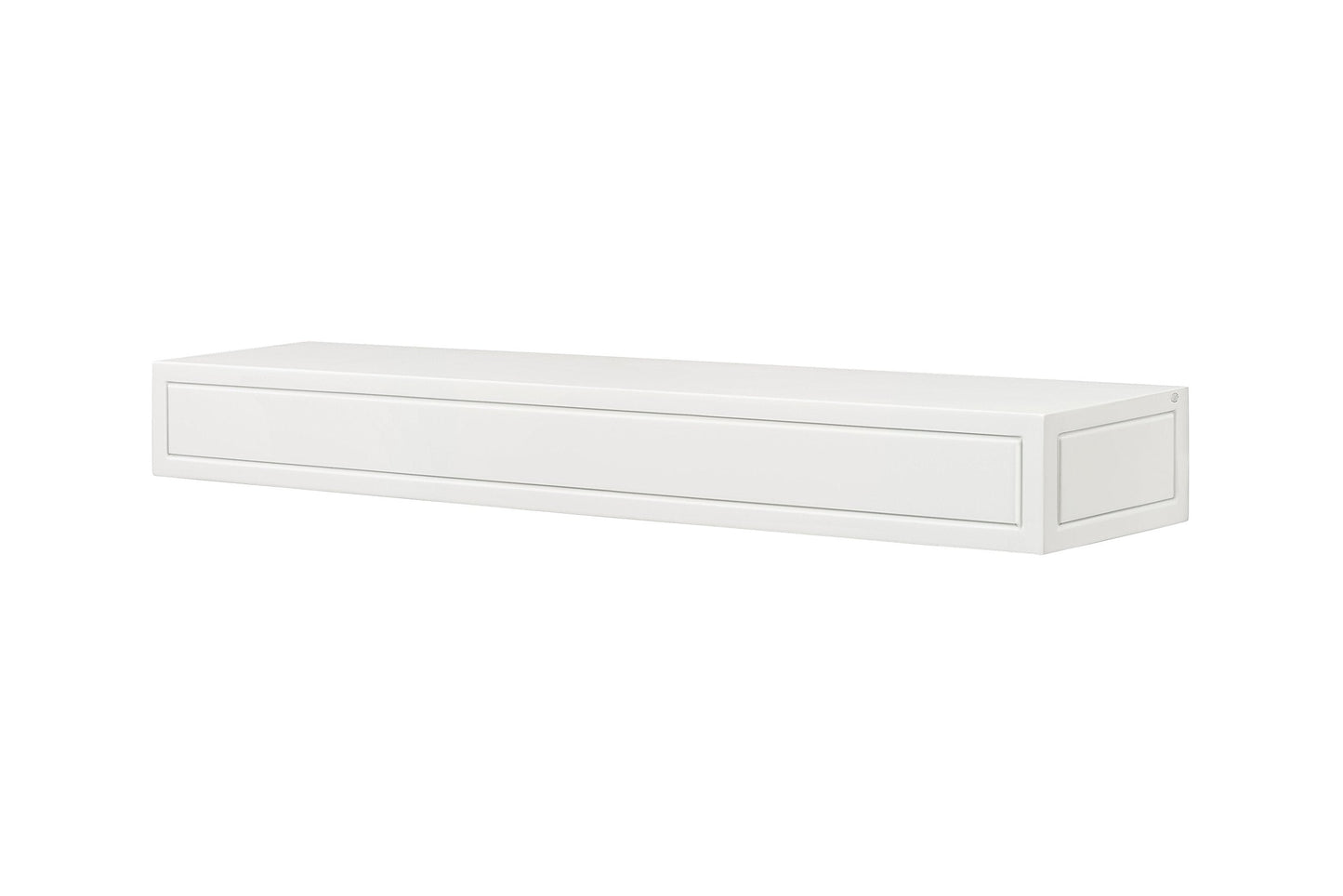 Pearl Mantels ARYB60612 Premium Grade A MDF White mantel shelf, Crisp White paint, 60"L x 9"D x 5"H, The perfect compliment to your hearth and home
