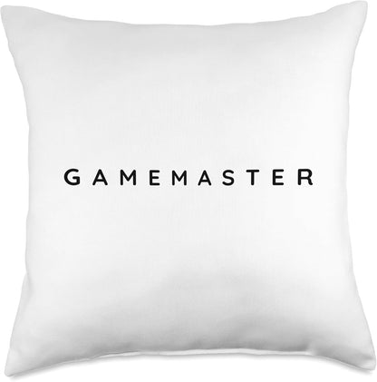Gamemaster Larpers / Gamemasters Larping Players Modern Font Throw Pillow