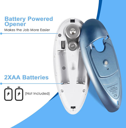One-Touch Electric Can Opener Automatic Hand Free Can Openers for Arthritis and Seniors, Safety Can Opener Smooth Edge, Best Kitchen Gadget for Restaurant Home Use