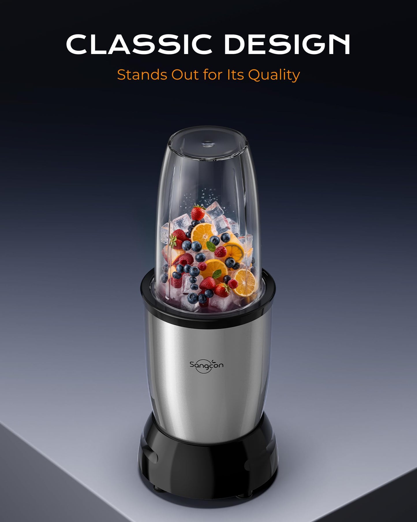 Sangcon 1000w Smoothie Blender for Kitchen, Blender for Smoothies, with 37oz/32oz/22oz Bpa-Free Cups – Upgraded Portable Personal Blenders for Shakes, Frozen fruit, Baby Food, Spice Grinding & More