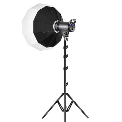 Bi-Color LED Video Light, GVM 100W Photography Lighting with Bowens Mount, APP Control System, Lantern Softbox Video Lighting Kit for YouTube Outdoor Studio, Dimmable 3200K-5600K, CRI 97+