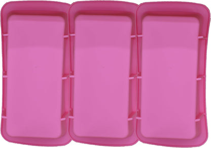 Keto Bread Loaf Silicone Mold, Single-Serve Reusable BPA-Free, Oven Safe Ice Cube Tray, 3-Pack