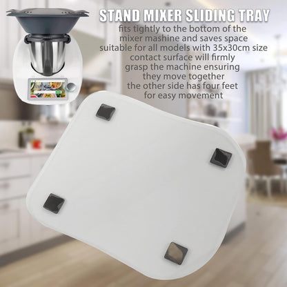 TOPINCN Sliding Mat 35x30cm for Kitchen Mixer, Acrylic Countertop Slider Pad for Coffee Maker, Air Fryer, Blender