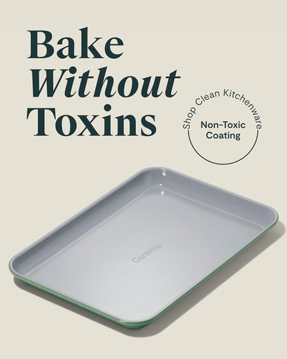 Caraway Nonstick Ceramic Baking Sheet - Non-Toxic, PTFE & PFOA Free, 9x13” Mini Sheet Pan - Sage Color