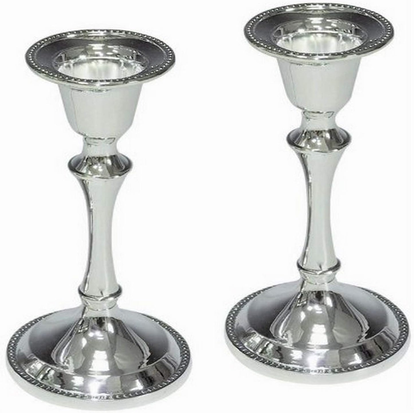 Majestic Giftware Candle Stick, Silver, CS23560B