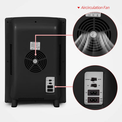 RYFT Incubators for Hatching Eggs, 25L Portable Reptile Scientific Lab Incubator with 5°C-60°C, 12V/110V Heating and Cooling for Small Reptiles (Black)