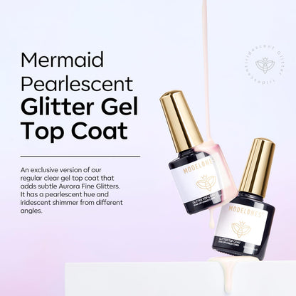 modelones Builder Nail Gel with Gel Top Coat, 3Pcs Clear Builder Nail Kit for Thickening Apex Building Extension Rhinestone Gel Tips Glue, U/V LED Lamp Cured for Home DIY Salon Girls