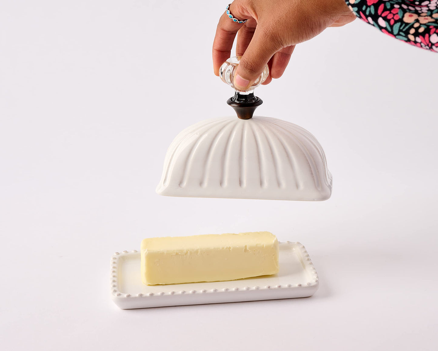 Mud Pie Door Knob Butter Dish