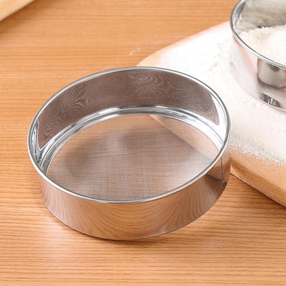 PRETYZOOM Stainless Steel Fine Mesh Flour Sifter 11.81 Inch Handheld Round Sieve Strainer for Baking Cake Bread Pastry Sugar Kitchen Tool