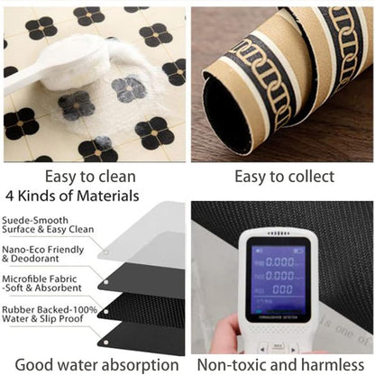 Colorful Diatomite Washer or Dryer Cover, Cute Dust-proof Mat for Laundry Machine, 23.6X23.6 in (Colorful-A)