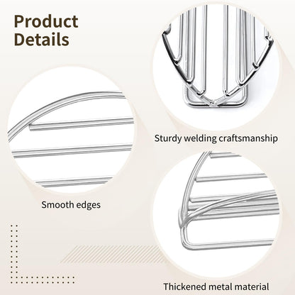 5 Pcs Taco Shell Holder, Stainless Steel Tortilla Holder, V-Shaped Taco Holder Stand Taco Rack Tray for Soft & Hard Shell Tacos, Easy Cleaning
