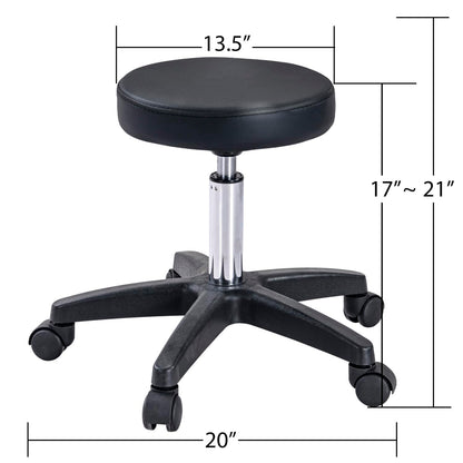 Massage Salon Tattoo Chair with Two Trays Esthetician Bed Hydraulic Stool Multi-Purpose 3-Section Facial Bed Table Adjustable Beauty Barber Spa Equipment Black