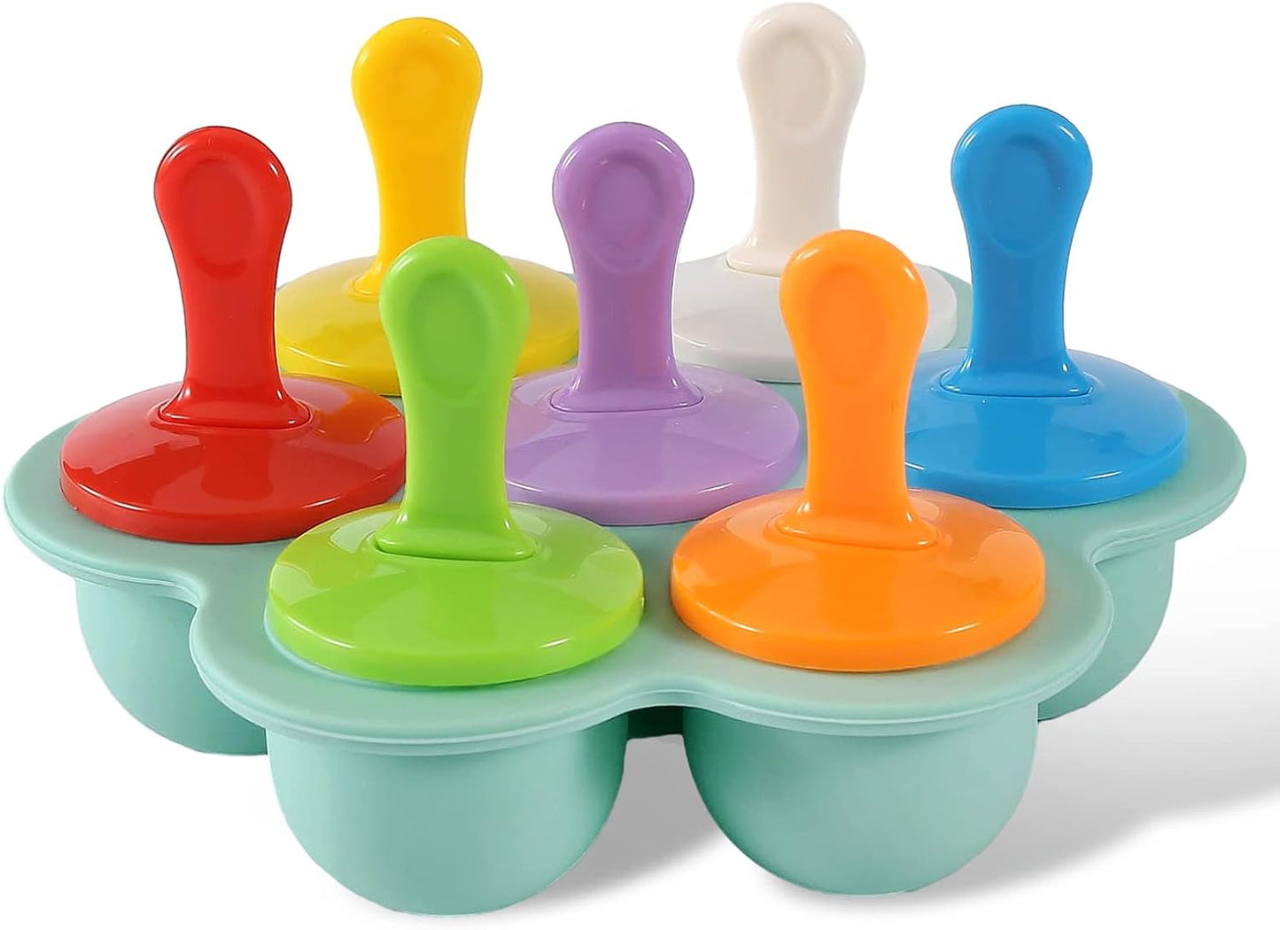 Silicone Popsicle Molds: Ice Pop Molds Storage Container for Homemade Food, Kids Ice Cream DIY Molds - BPA Free