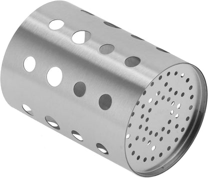 Stainless Steel Kitchen Utensil Holder, Cooking Organizer for Countertop, Silverware Caddy