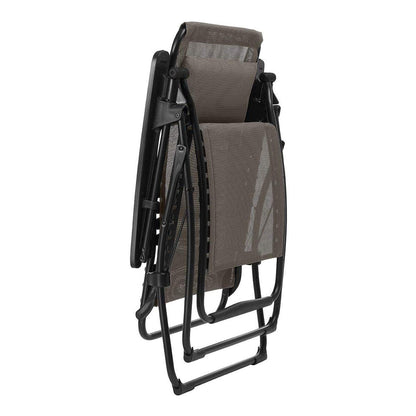 Lafuma LFM3118-8717 Futura Batyline One Size Zero Gravity Recliner Chair, Portable Outdoor Lounge Chair with Steel Frame, Graphite