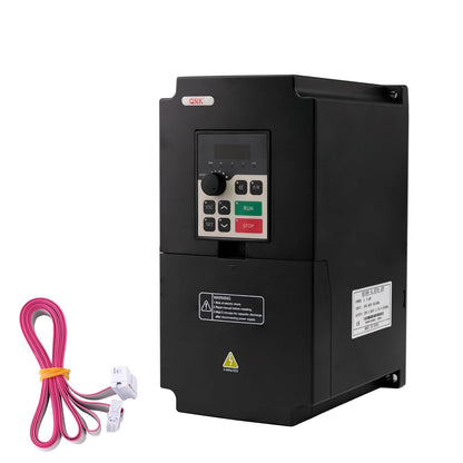QNK 5.5KW 7.5HP 380V AC 12.5A VFD Converter Single to 3 Phase Inverter Variable Frequency Drive for CNC Spindle Motor Speed Controller