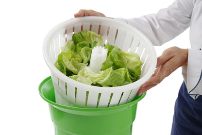 Heavy-Duty Vegetable Spinner, 12L Large Capacity Salad Dryer, Manual Lettuce Spinner for Commercial Catering, 3 Gallon Food-Grade Veggie Drainer for Restaurants, Food Trucks & Home Kitchens