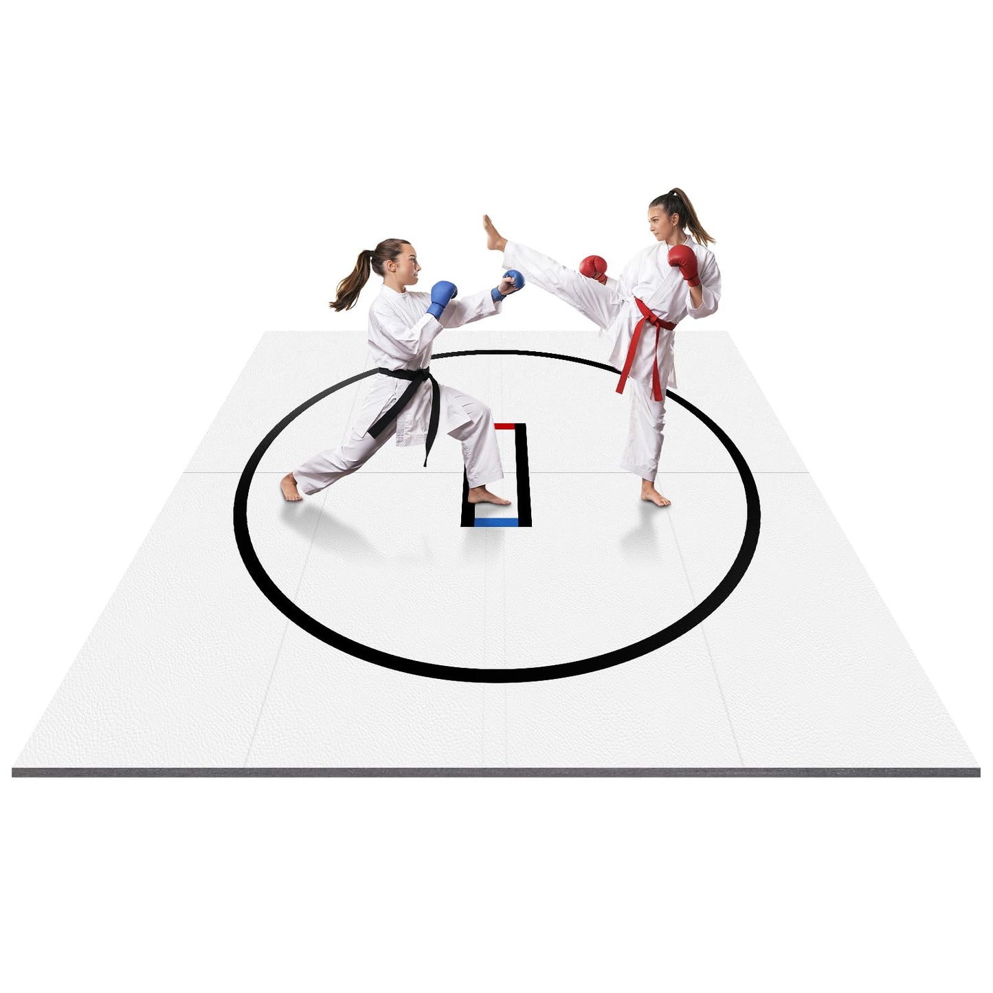 10x10ft Roll-Up Design Wrestling Mat for Home Foldable XPE Jiu Jitsu Floor Exercise Mat 1.2inch Thick for BJJ MMA Martial Art Boxing Grappling and Judo