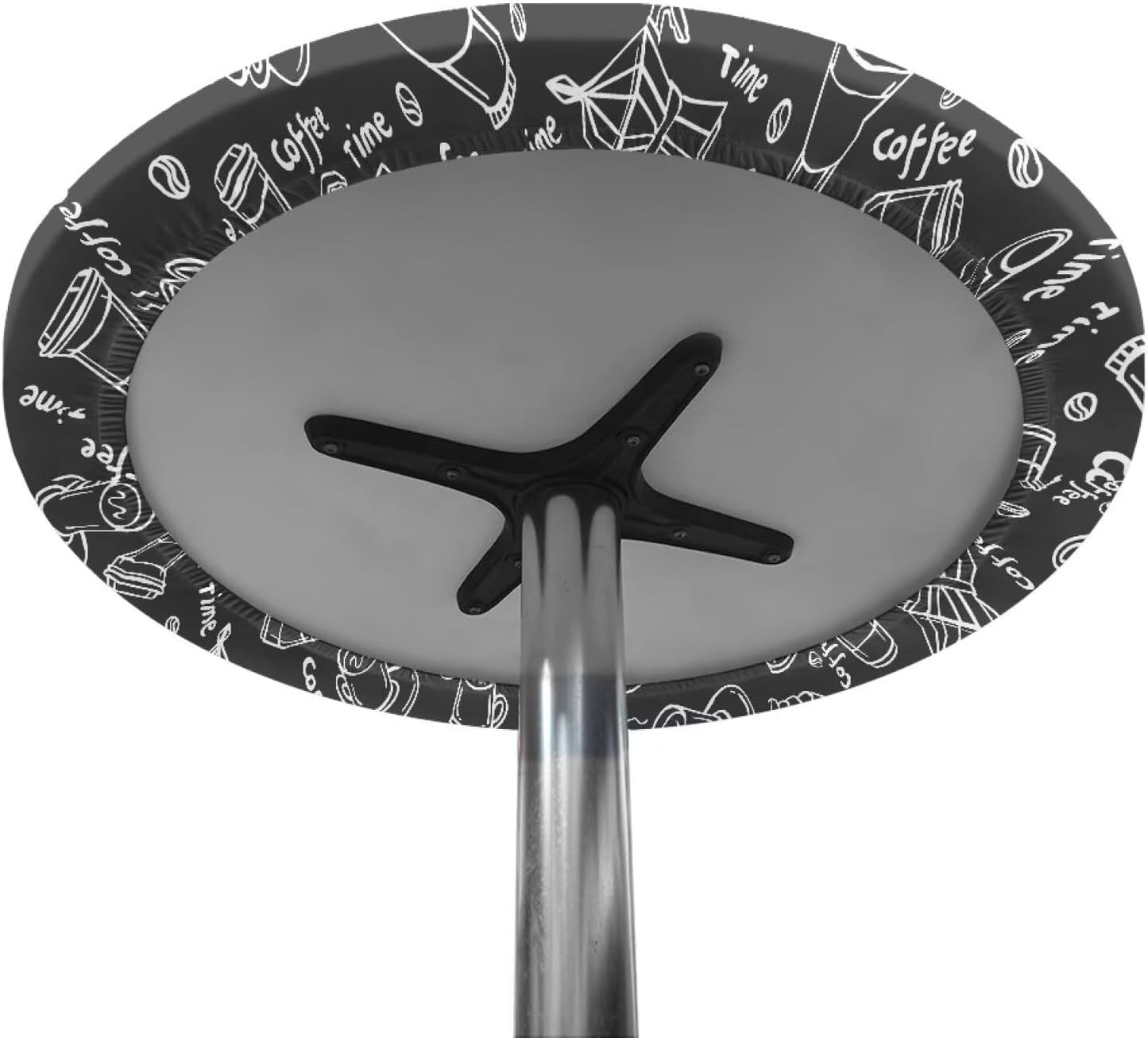 24 24 Inch x Cocktail Table Topper Covers Small Round Table Cloth with Elastic Fit Washable Table Cloth Decorative