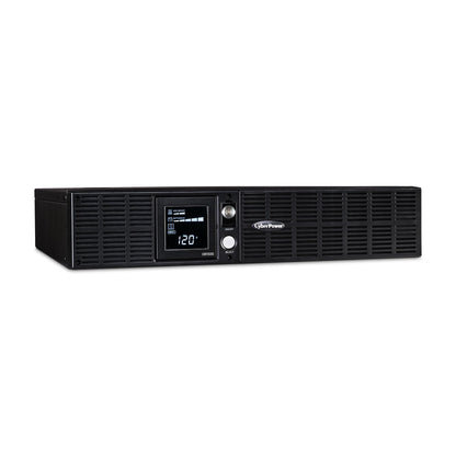 CyberPower OR1500LCDRT2U Smart App LCD UPS Battery Backup and Surge Protector, 1500VA/900W, 8 Outlets, AVR, 2U Rack/Tower
