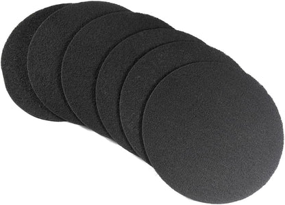 HQRP 6-Pack Charcoal Filters for Compost Bucket, 6.7 Inch Round Filter for Kitchen Countertop Pail