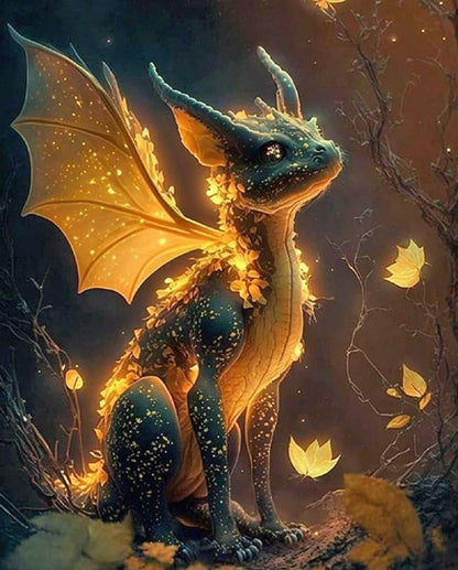Pimio 5D DIY Diamond Art Painting Kits,Round Full Drill Dragon Diamond Art Kits for Adults Beginner, Perfect for Home Wall Decor and Gift