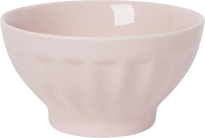 Now Designs Flora Stoneware Sundae Bar Bowls, Set of 6, 4 oz, Perfect for Ice Cream and Desserts