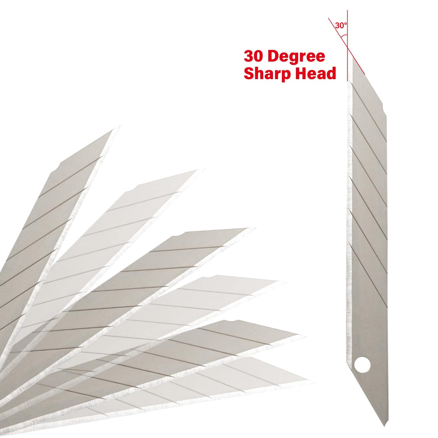 Gomake Wrapping Paper Cutter Utility knife 9mm Stainless Steel Handled Lockable Box Cutter with 30 Degree Snap Off Blades for Vinyl Film Cutting,Craft Knife,Window Tint Gift Wrap Cutter