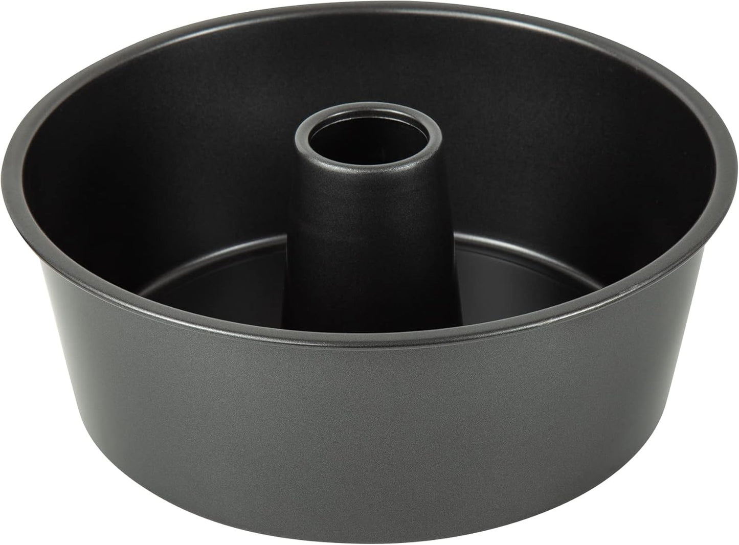 Non-Stick Angel Food Cake Pan, 10 inch Heavy Duty Dark Grey Aluminum