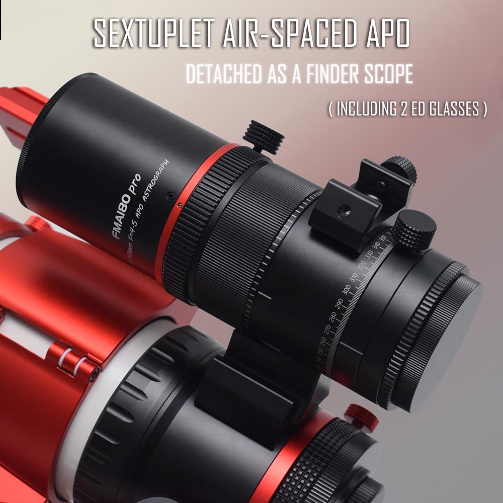 Askar FMA180 pro OTA Telescope,F/4.5,180mm Focal Length,Two-ED Glasses sextuplet air-Spaced APO Refractor for Deep Sky Astrophotography and Visual Astronomy