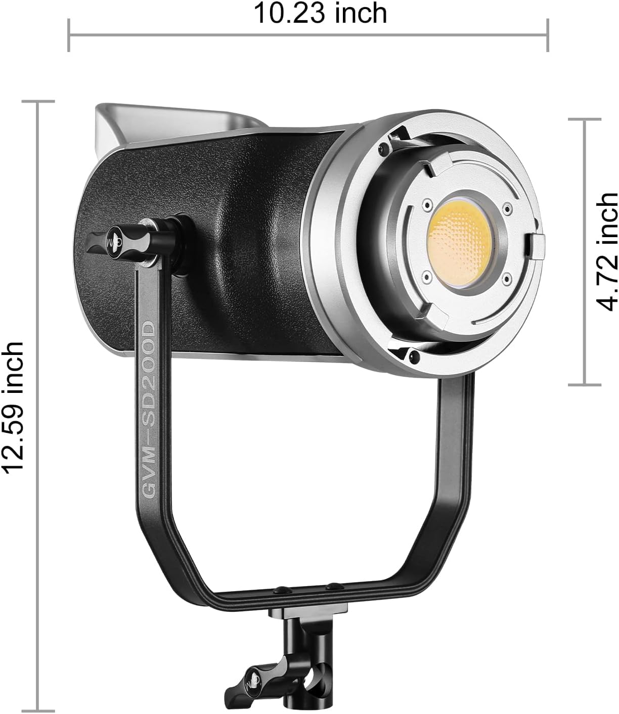 GVM 200W LED Video Light with Lantern Softbox, SD200D Photography Studio Lighting Kit with Bluetooth/DMX Control, 93000lux@0.5m 3200K-5600K Bi-Color Continuous Output Lighting for YouTube