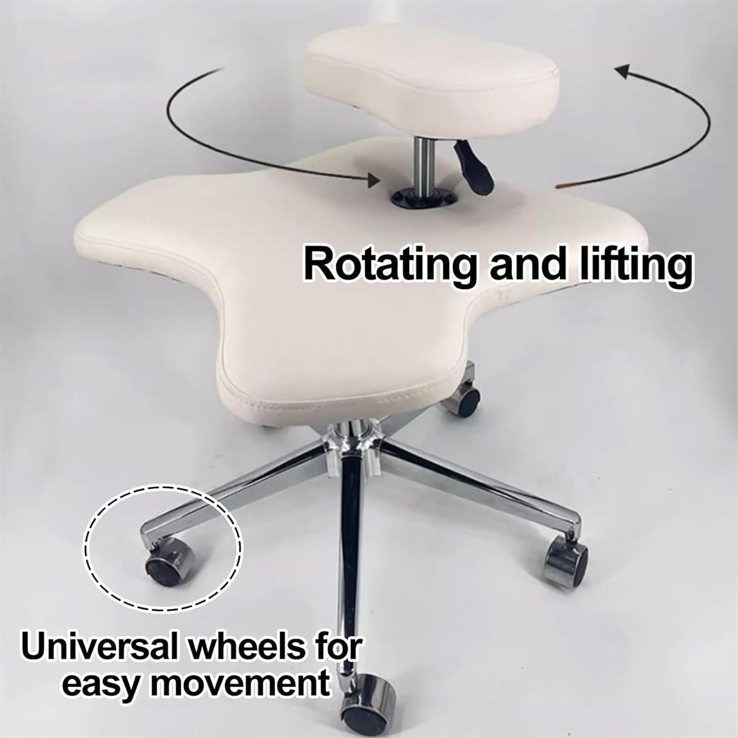 Meditation Chair,Cross Legged Chair, Meditation Chair Height Adjustable, Home Office Desk Chair, for Armless Kneeling Posture Ergonomic Chair Desk Stool(Black)