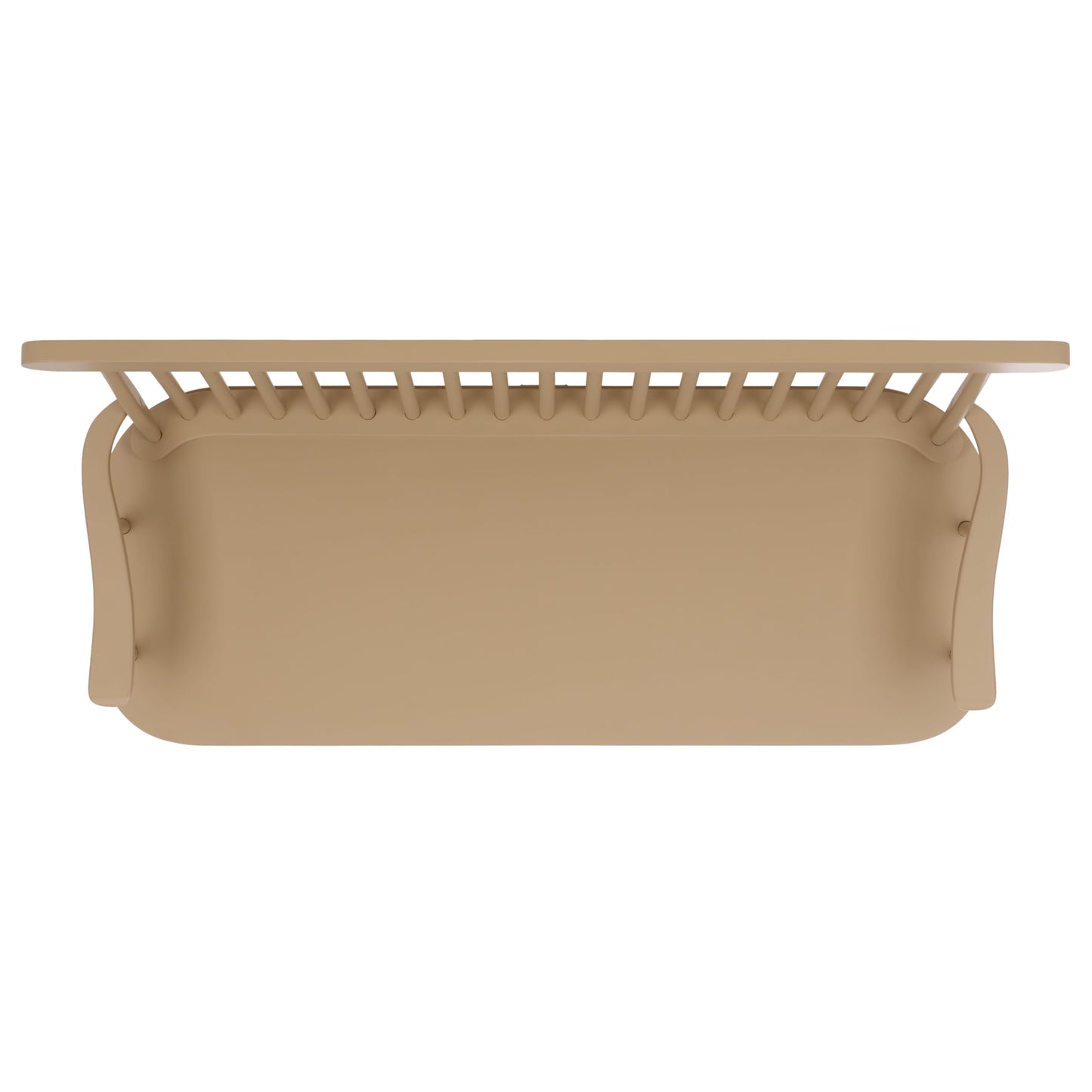 SAFAVIEH Home Collection - Eton Khaki Solid Wood Bench, Farmhouse Spindle Back Indoor Seating for Entryway or Dining (BCH3300C)