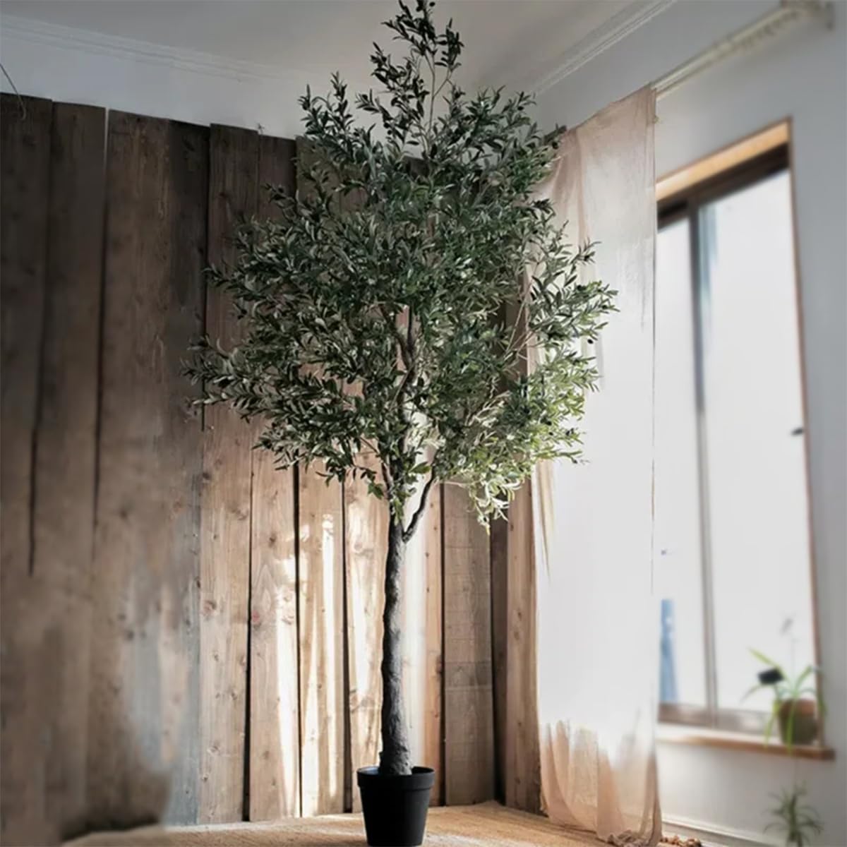 118''(10ft) Faux Olive Tree Tree in Freestanding