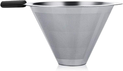 Pour Over Coffee Maker, 400ml Glass Coffee Pot, Dripper Brewer, Glass Carafe for Home Travel