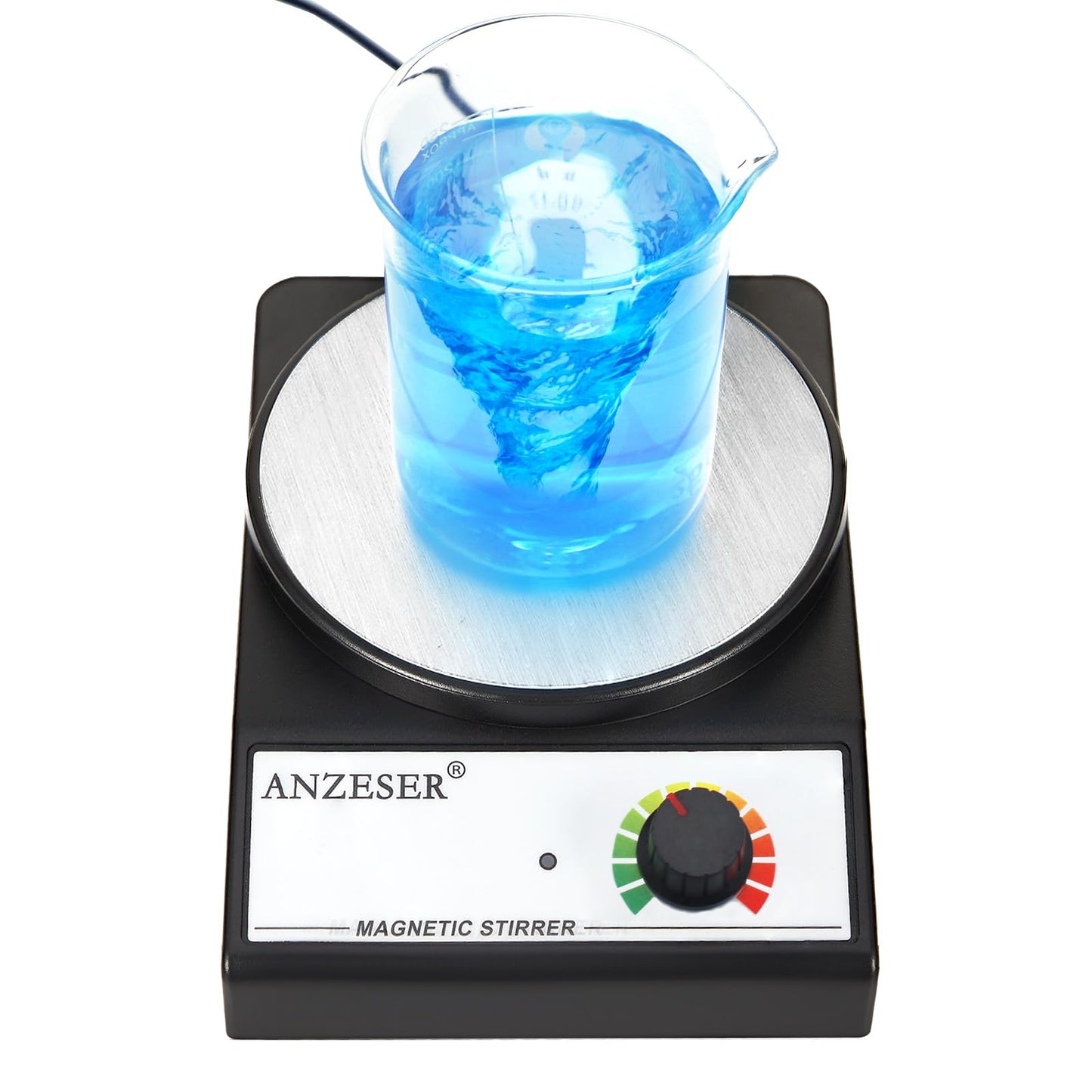 ANZESER Magnetic Stirrer Magnetic Stir Plate 3000RPM Lab Stirrers with Stir Bar Max Stirring Capacity 3000mL Magnetic Mixer (No Heating)