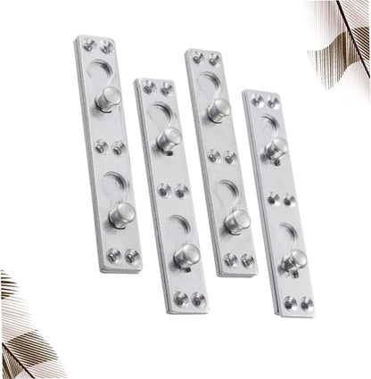 Holibanna 12 Pcs Bed Replacement Connectors, Hinge Hardware for Furniture Repair, Bed Rail Hanger Accessories