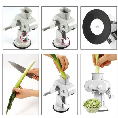 Shallot Roller Green Spring Onion Slicer Shredder + TULGIGS Vegetable Peeler