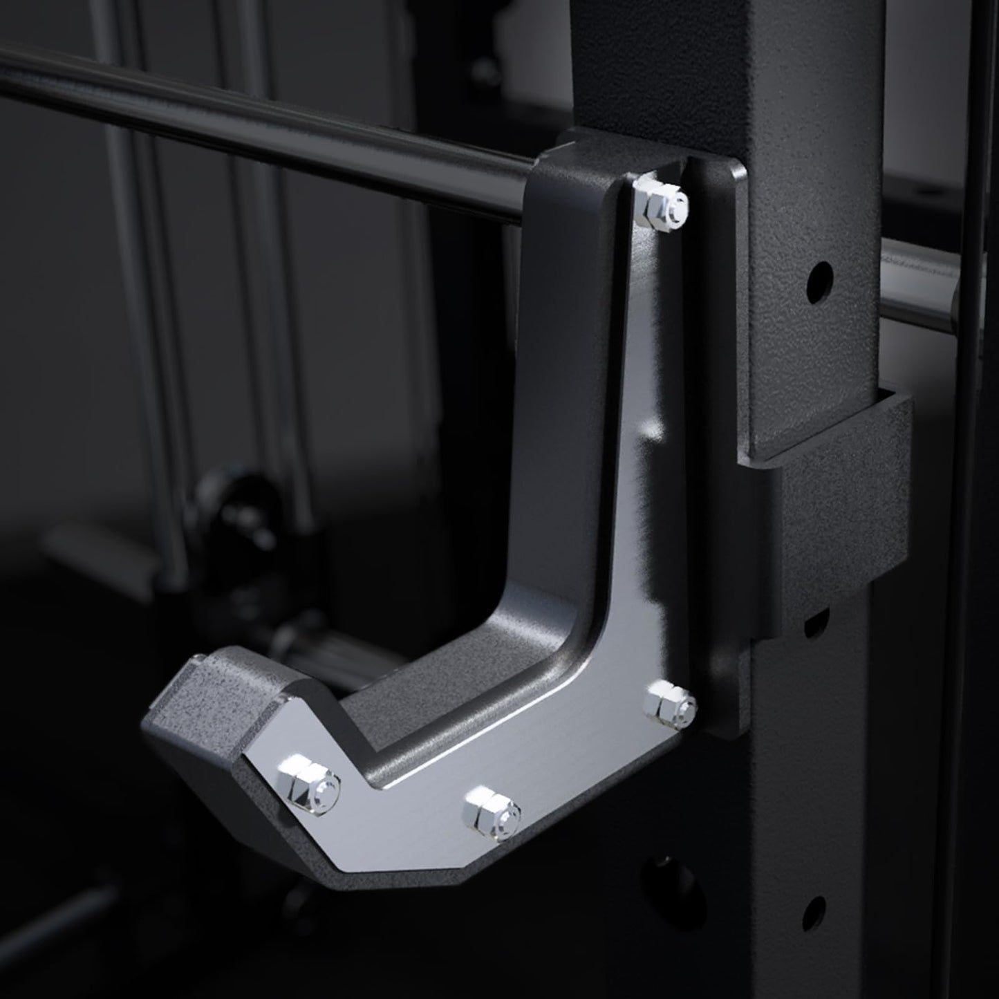 RitFit M2 Smith Machine with Cable Crossover System, 3D Functional Trainer & Power Cage, 16 Adjustment Holes, 6 Storage Pegs for Full-Body Home Gym(M2 Pro Black)