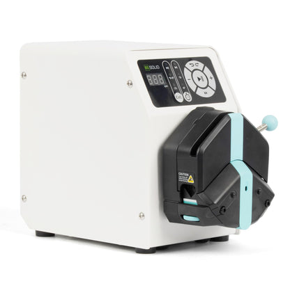 U.S. Solid Single-Channel Variable-Speed Peristaltic Pump – 0.1-150 RPM (0.18-270 mL/min) with 2 Tubing Sizes (15#,24#) Ideal for Lab, Industrial, and Medical Applications