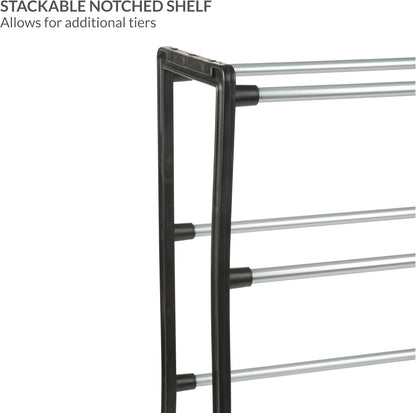 12 Closet Simplify Stackable Shoe Rack | Holds Pairs of Shoes | Maximize & Bedroom Space | Good for Sneakers | Boots |