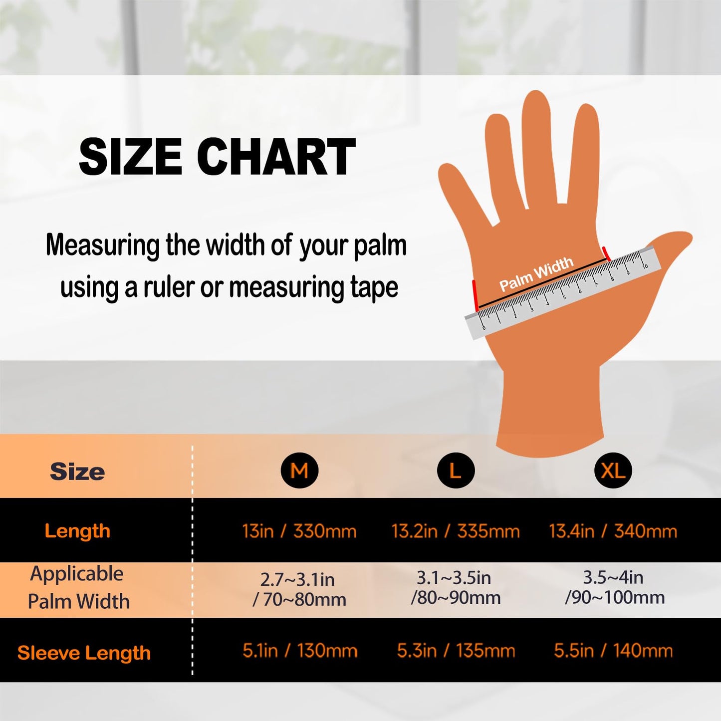 Exprosiflux Heavy-Duty Thick Rubber Cleaning Gloves - 3 Pairs of Extra-Large Black Reusable Waterproof Non-Slip Gloves for Dishwashing and Kitchen Cleaning