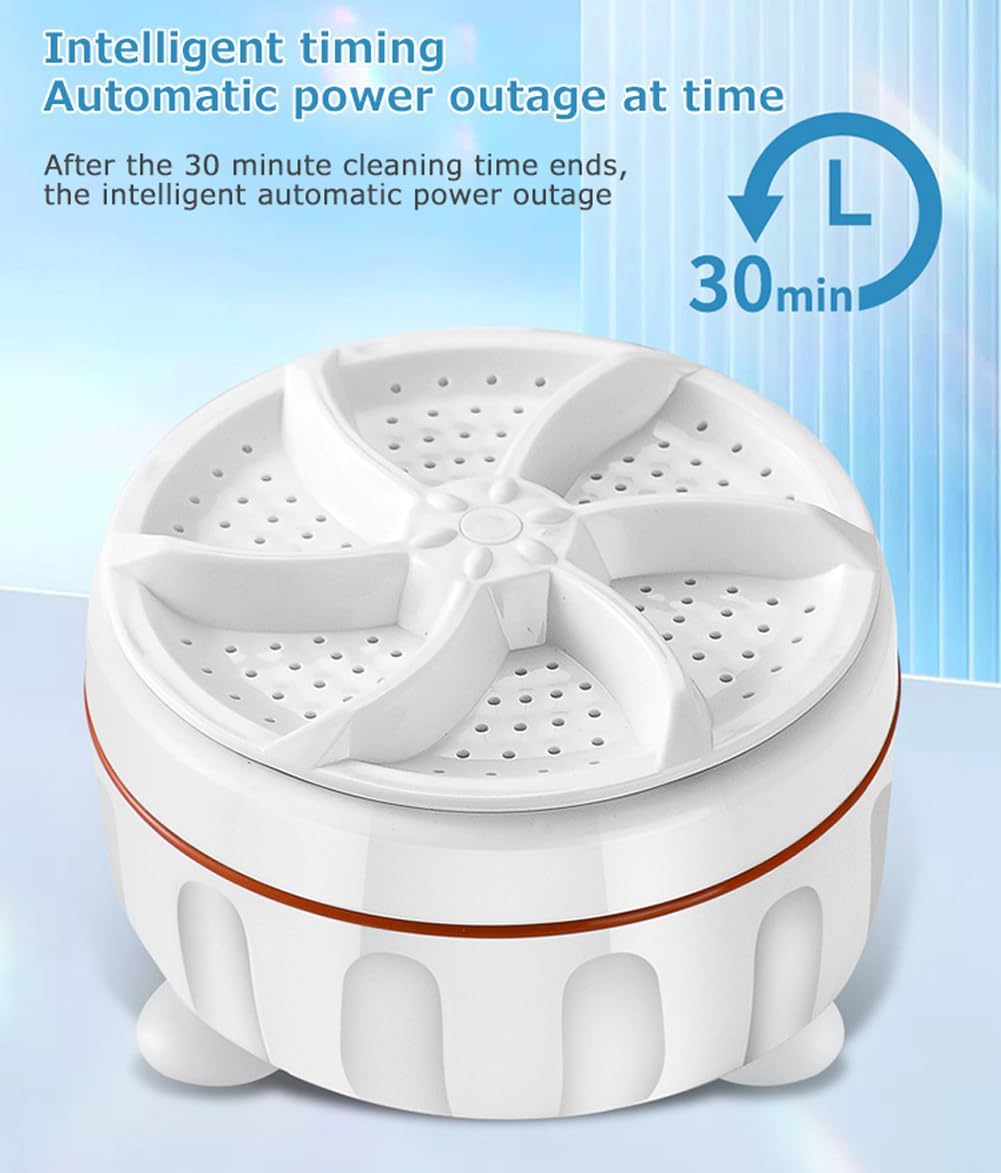 Portable USB Powered Mini Turbo Washer, Cleaning Washing Machine for Socks and Baby Clothes