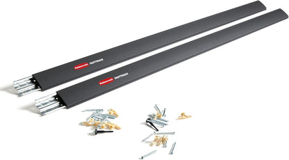 Rubbermaid FastTrack Wall Mounted Storage System - 48" Horizontal Rail | 2-Pack Holds 1750 lbs Each