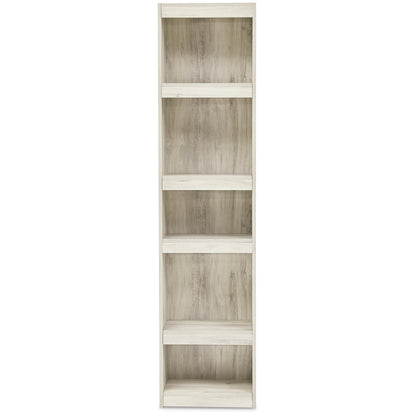 Signature Design by Ashley Bellaby Farmhouse 4-Piece Entertainment Center for TVs up to 69" with Electric Fireplace, Whitewash