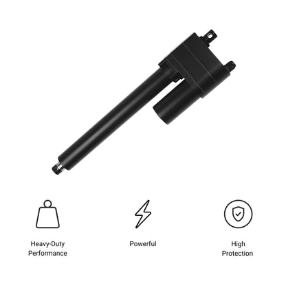 Progressive Automations 12V High Force Industrial Linear Actuator - 14 Inches Stroke, 2000 lbs Force, Positional Feedback, Built-in Potentiometer, Heavy Duty, IP65 Protection